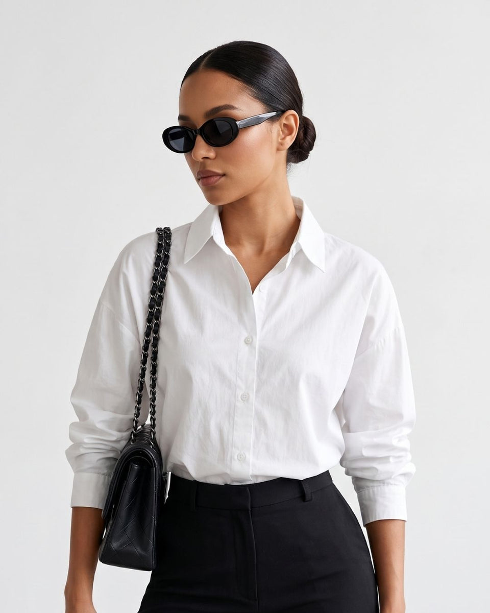 Camisa Feminina Oversized Com Botões E Caimento Amplo
