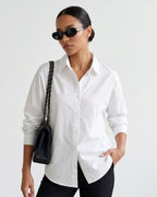 Camisa Feminina Oversized Com Botões E Caimento Amplo