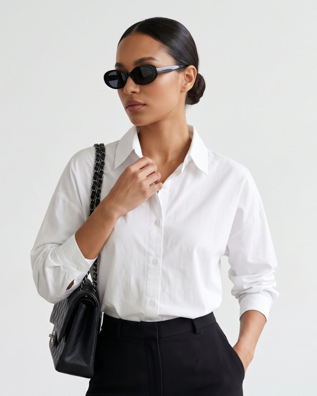Camisa Feminina Oversized Com Botões E Caimento Amplo