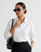 Camisa Feminina Oversized Com Botões E Caimento Amplo